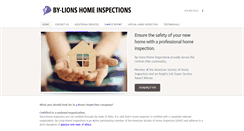 Desktop Screenshot of bylionshomeinspections.com